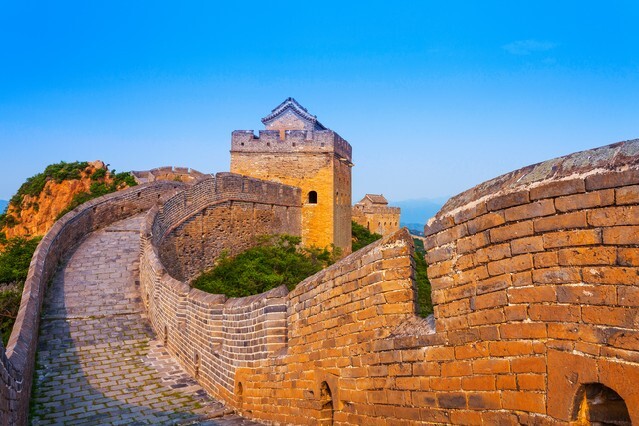 great wall the landmark of china and beijing